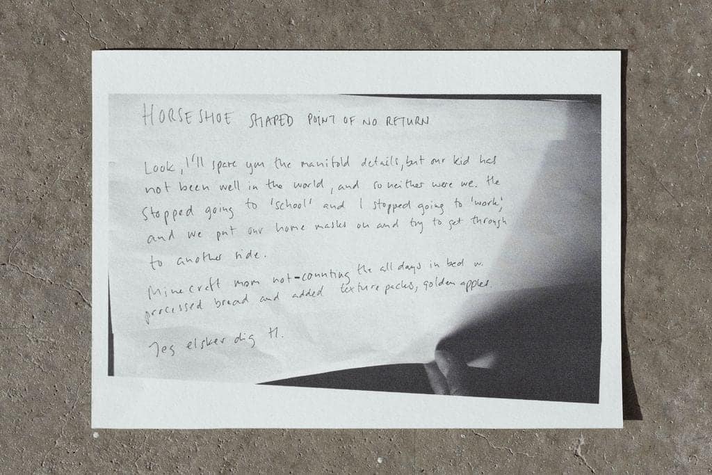 Hannah Heilmann, HORSESHOE SHAPED POINT OF NO RETURN